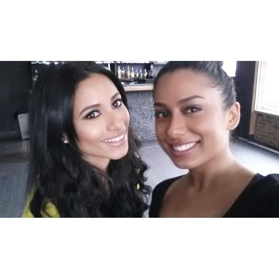 NishaBhatiaMUA's tweet photo. Was so nice doing @Kmorrisx make up yesterday, she's lovely!! #makeup #BehindTheScenes #ExOnTheBeach #makeupartist http://t.co/aqoNRUnFQF