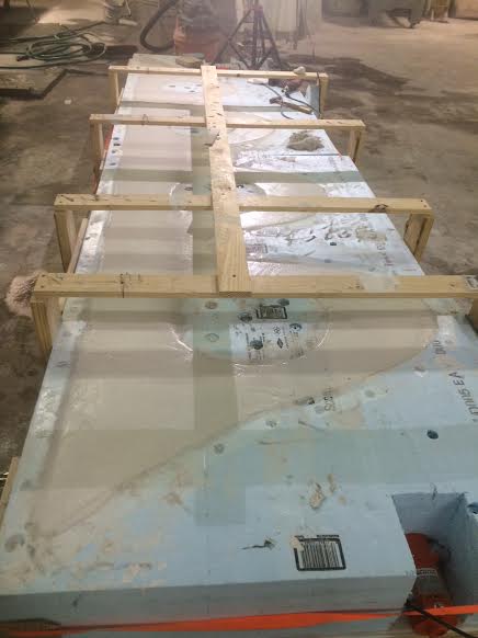 Whoa Nelly! sculpture after the concrete pour. 2,500 pounds! Can you see it? #inprogress