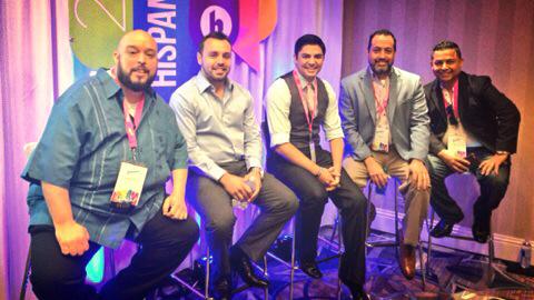 HugoBalta's tweet photo. No...it's not a Menudo reunion concert, happy to have been included in the "Men Matter Too" session #Hispanicize2015 http://t.co/0N2e1oawyY