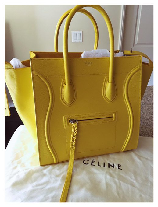 I LOVE MY NEW BABY 💛👜 #CELINE http://t.co/q1BJVguHZO<a href="/tag/celine"class="tags">#CELINE</a>