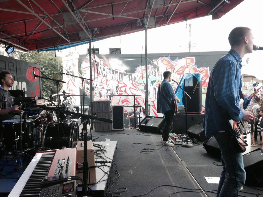homeslicepizza's tweet photo. @Happynessmusic bringing the love. #sxswfree #mxts http://t.co/pwYnBJjbg6