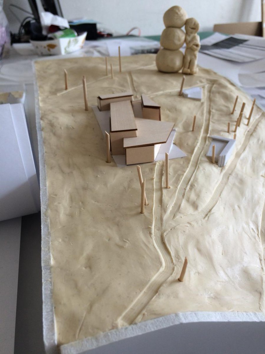 Snowman not to scale. Junior studio work