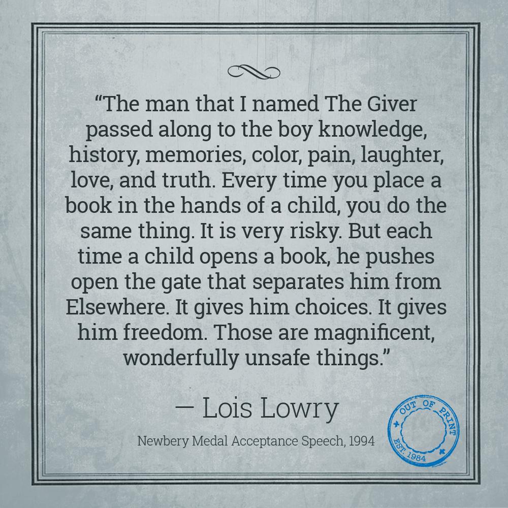 Happy Birthday, Lois Lowry! 