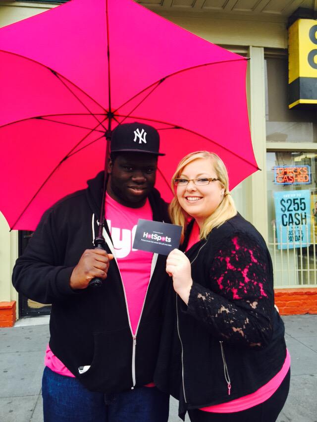 recipelyftsf's tweet photo. #LyftHotSpot at 16th street/Valencia. We got Lyft swag and hula hoops! @lyft #LyftLove @Mimilyft @Stryker9 @ChalkCar http://t.co/1BS1djv0dE