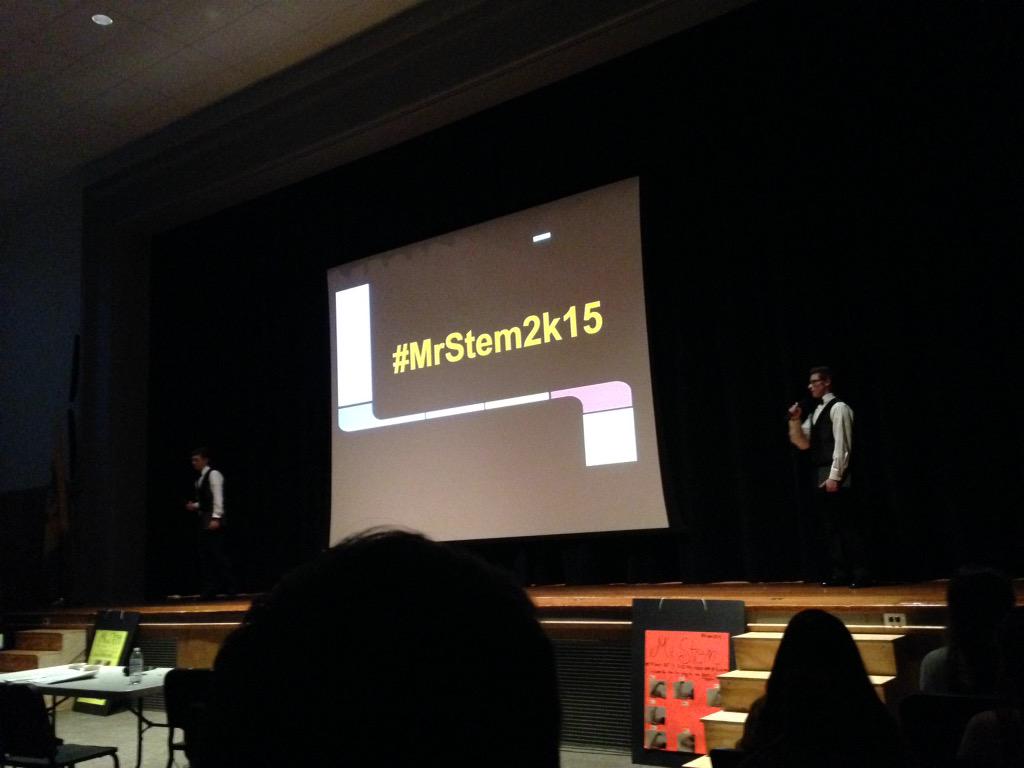 WesJones_'s tweet photo. Charlie and Sam are da real MVPs #MrSTEM2k15 http://t.co/pzPPLuYcfO