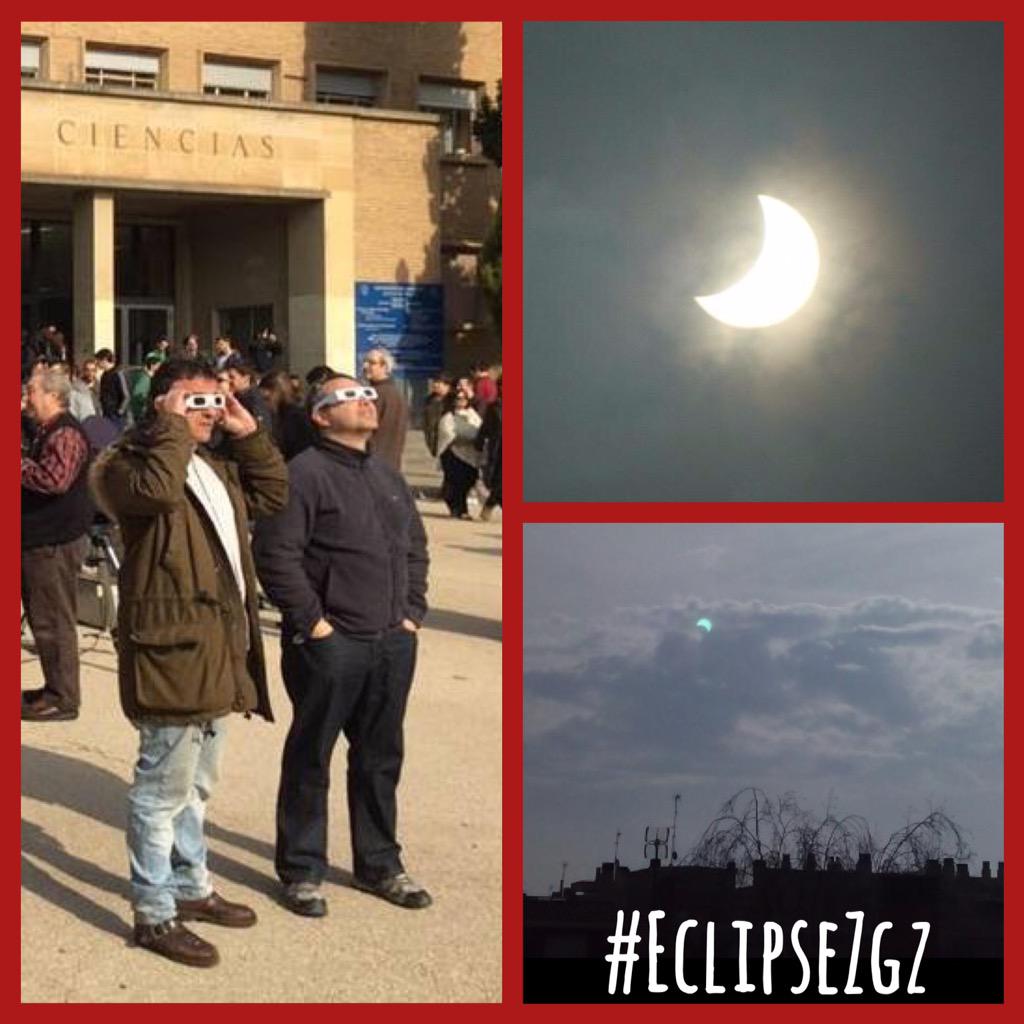 zgzciudadana's tweet photo. El eclipse parcial de Sol, visto desde Zaragoza por sus ciudadanos... #EclipseZgz @tenzaragoza @vitolinpe @dafnext http://t.co/g3apRcm6yt