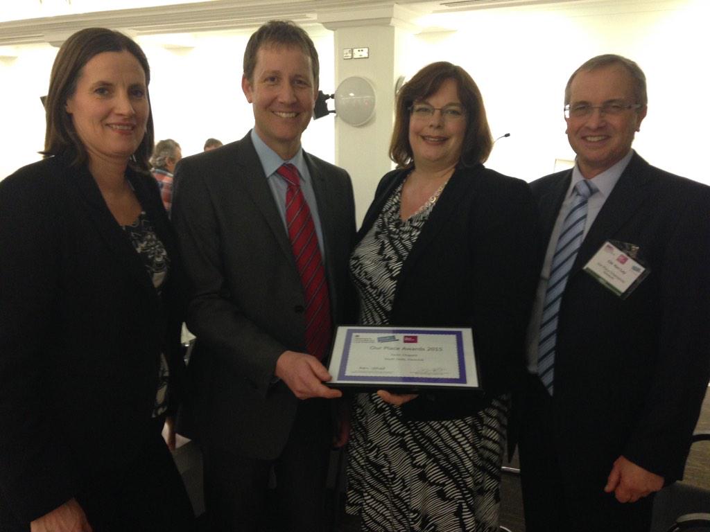 onehaverhill's tweet photo. RT @sarahhowardSAR: Picking up  #OurPlace 2015 award on behalf of @onehaverhill #youthskillsmgr. Well done Karen!! http://t.co/HYOxiRV4BP