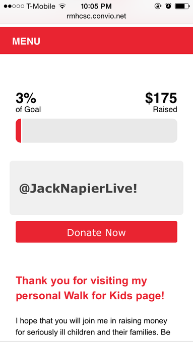 Another friend rooting for the youth check out what @jacknapierlive is doing. Donate to a good cause