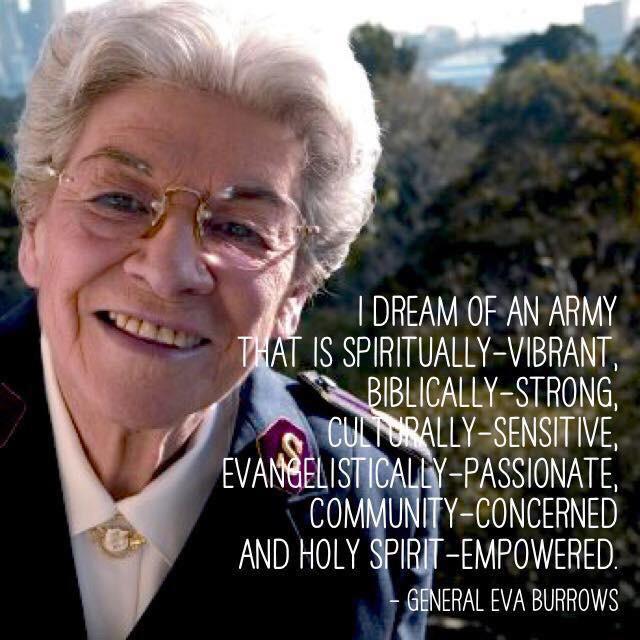 SalvationArmyMA's tweet photo. Former General #EvaBurrows Promoted to Glory today. A life well lived, eternity secure. http://t.co/hZ4bmNRuEh
