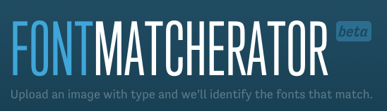 FontMatcherator's tweet image. Come checkout the Matcherator, a new font ID tool from @fontspring!