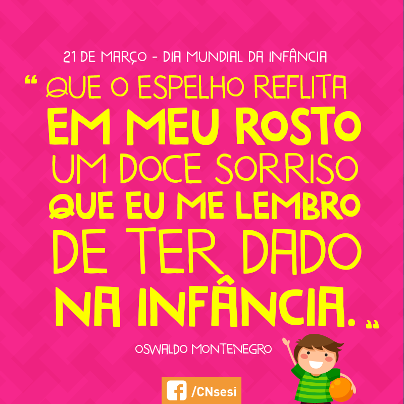 Por um mundo com mais crianças sorrindo! :D
#FelizDiaMundialdaInfância facebook.com/CNsesi/photos/…