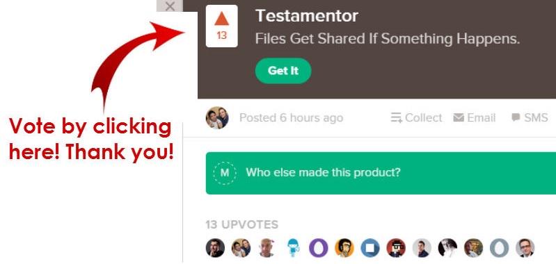 petertrapasso's tweet image. Wow!! @Testamentor at Product Hunt! Help them get featured! producthunt.com/posts/testamen… #DigitalLegacy Retweet #ad