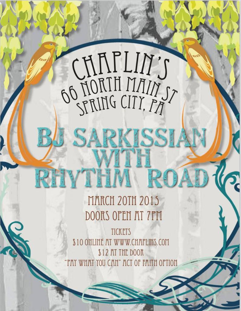 Don't forget to stop by our show tonight!!! Doors open at 7 tonight!!!