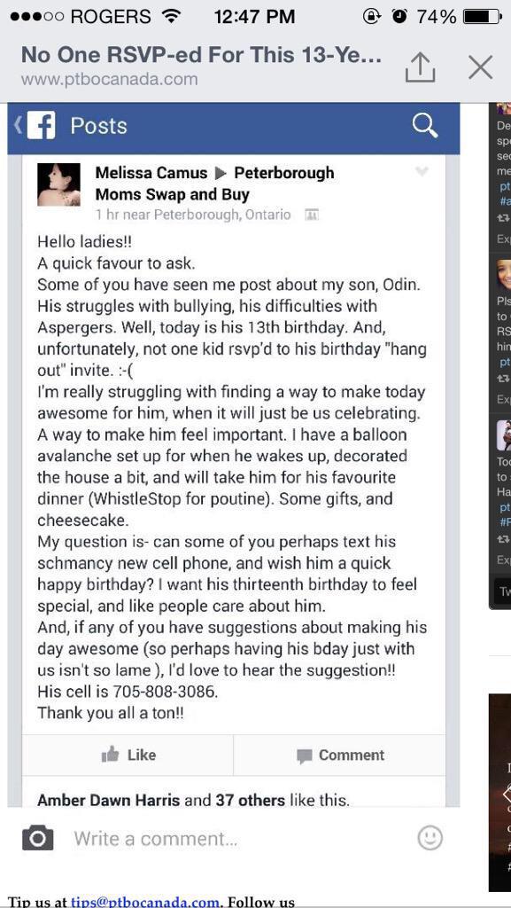 dallassmith's tweet photo. Do me a HUGE favor! Read this and send Odin a happy birthday message! http://t.co/LCLm5GaMxQ