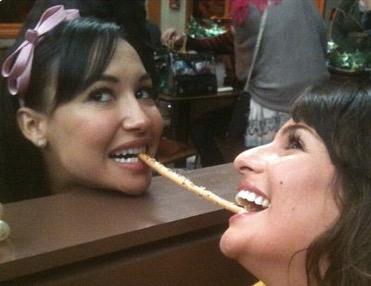 NayaRivera_Team's tweet photo. Naya & Lea omg.. #Riverchele http://t.co/8KGdxCGYUm