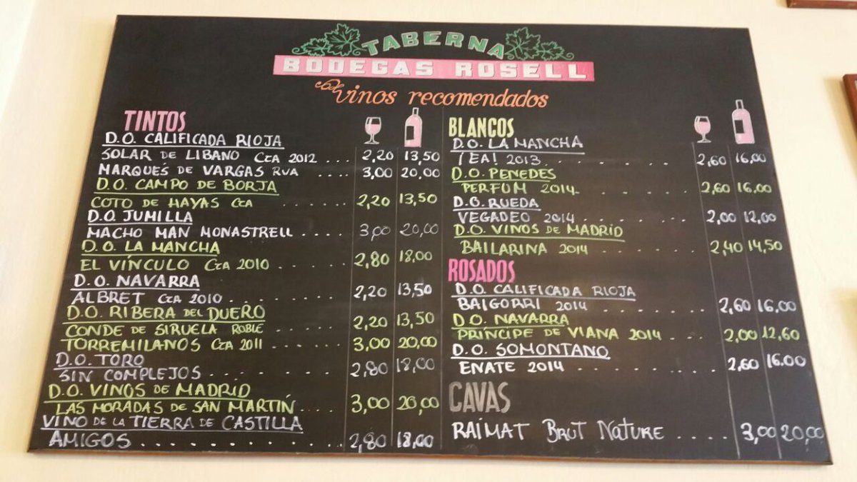 #brosell14 vinos del mes , por copa.