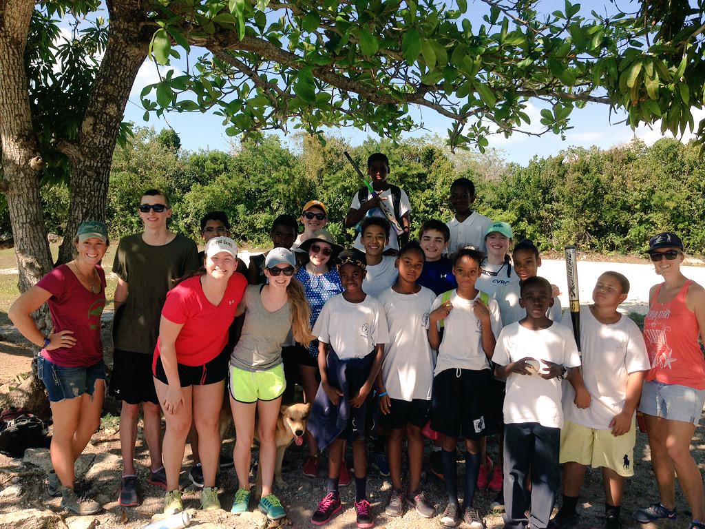 HBBahamas's tweet photo. Caves, wild horses, banyan trees, &amp; softball with local middle schoolers + ice cream and some puppies. Great day http://t.co/VNPKdh2RyN