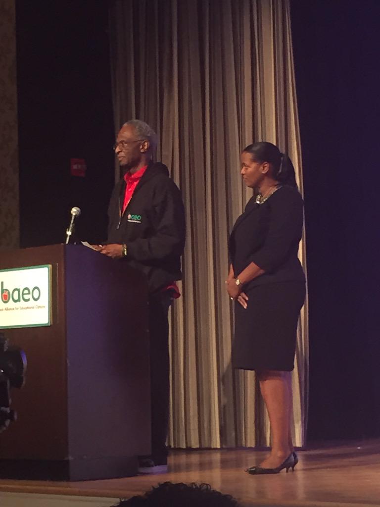 JacquelinCooper's tweet photo. Time to #PasstheGavel at @ntlBAEO #BAEOsymposium. @Mashea is taking the baton from @HowardLFuller &amp; she will lead us! http://t.co/eTk8cRLWgy