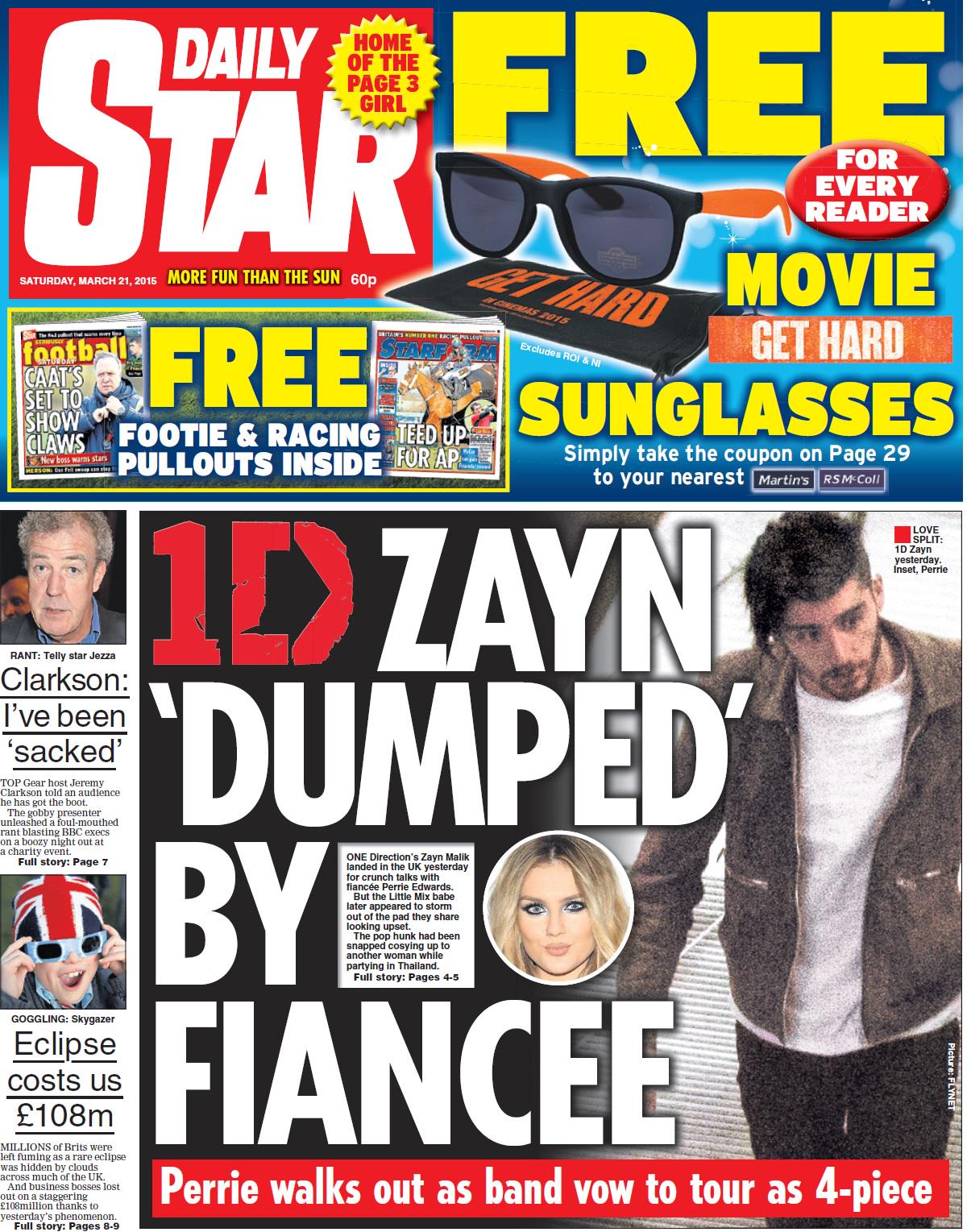 Just hours after One Direction's Zayn Malik arrived back in England fo...