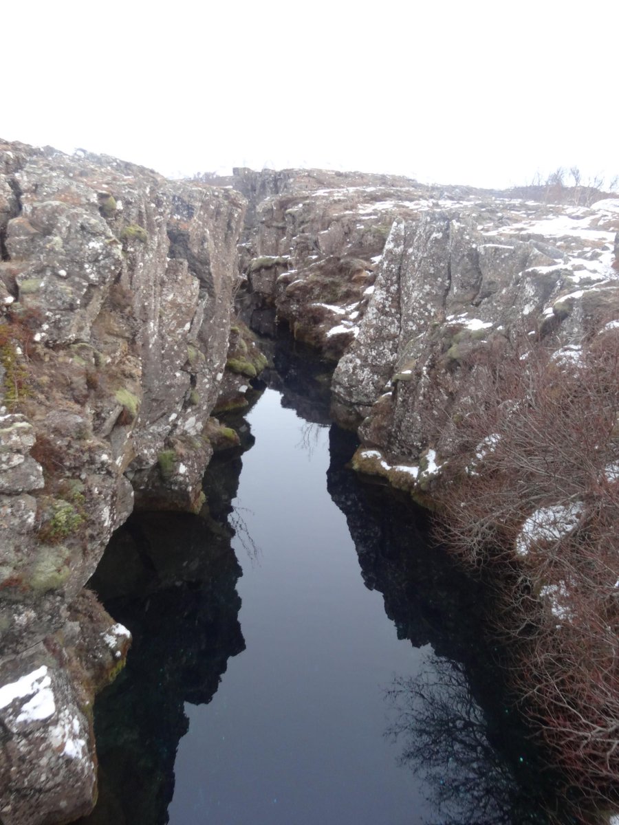 Day 1 Walking between two tectonic plates. North America to one side and Europe to the other. #TSAICELAND2015