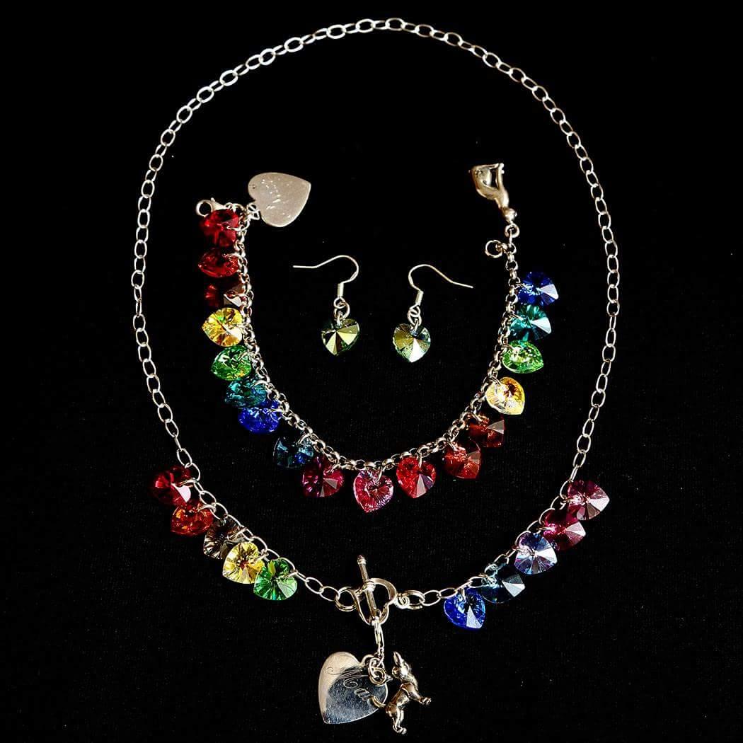 Claredthomas's tweet image. .@ForeverFluffy1 Silver &amp;amp; #swarovski #dog #pet #Rainbowbridge jewelry.
clareloyise.com