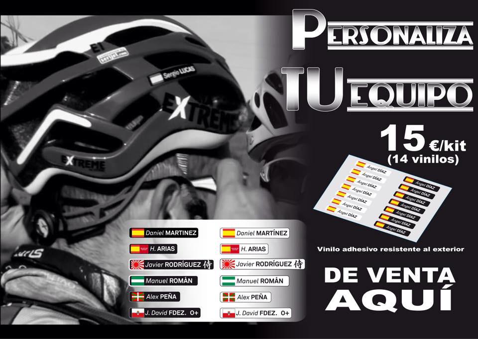 serijel's tweet photo. @colomacarlos identifica su bici y casco con nuestros kit de vinilos personalizados. http://t.co/c6tLSJnhjw