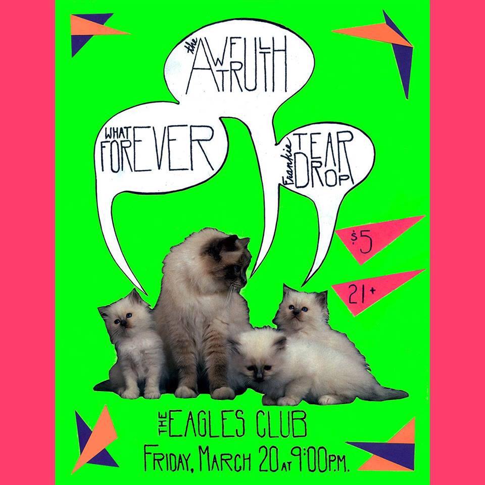 awfultruth's tweet image. TOUR SEND OFF SHOW TONIGHT WITH @JUNKIESODA @tevsforevs EAGLES CLUB IN SEWARD 9pm, 21+, $5