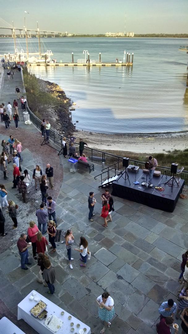 CofCDylanM's tweet photo. What a great view! We #CantHideThePride even if we wanted to. So stoked to see everyone tomorrow for #CofCASW2015! http://t.co/t3oFZODvEr