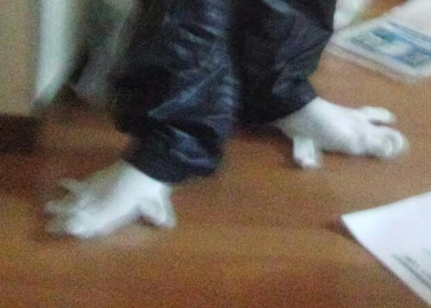Yasao032's tweet photo. 靴下だと思ったら軍手はいて
行った笑 http://t.co/T7Wf0CF0ir