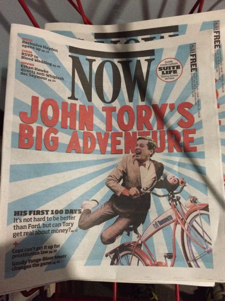 Someone stole John Tory's bike?!