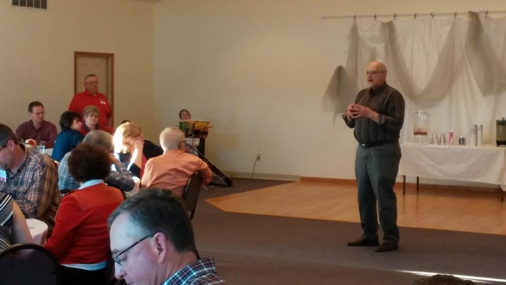 WarrenCountyEXT's tweet photo. Friends of Extension member Terry Pauling jokes, now we can breathe (& look forward to the future of!) #Ext100Years http://t.co/K3TTPd9K3r
