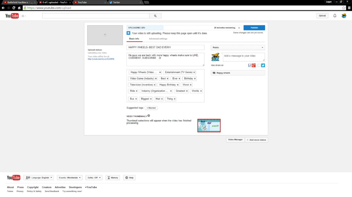 LouieGames_'s tweet photo. guess what i'm uploading??? http://t.co/E40F9Mntxw