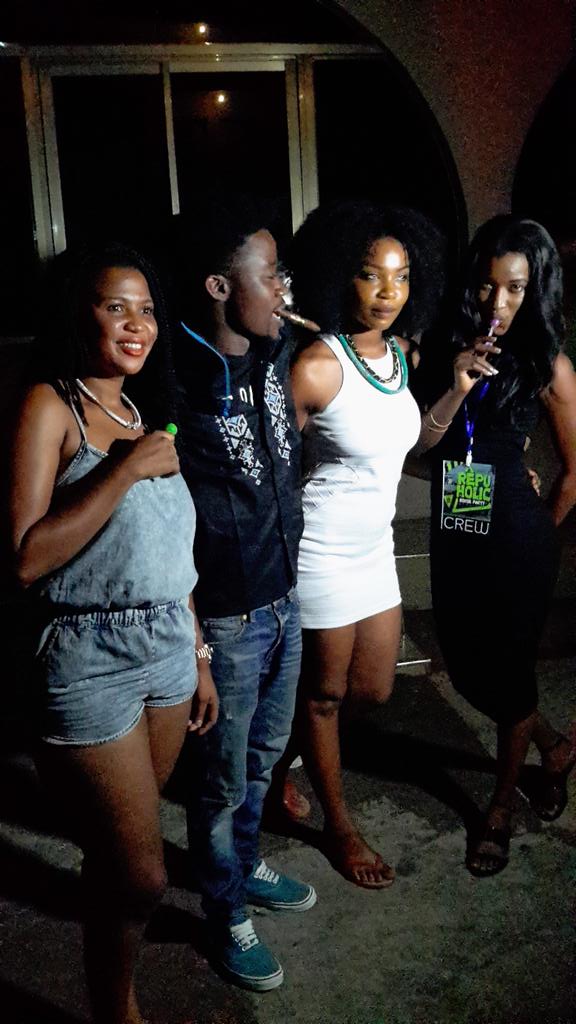y1025fm's tweet photo. #repuholic In Effect @JoelOrleans Host of tonight's party with some hot girls & crew @YCampusExpress http://t.co/7qUQyZqW0f