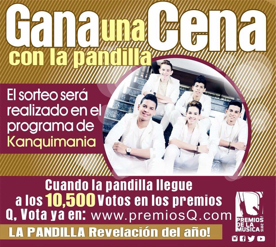 LaPandillaRD's tweet photo. Aquí están todos los detalles para ganar #UnaCenaConLaPandilla vota http://t.co/sEV6SWkqle 😁🙈 http://t.co/iB4TXHwUoD