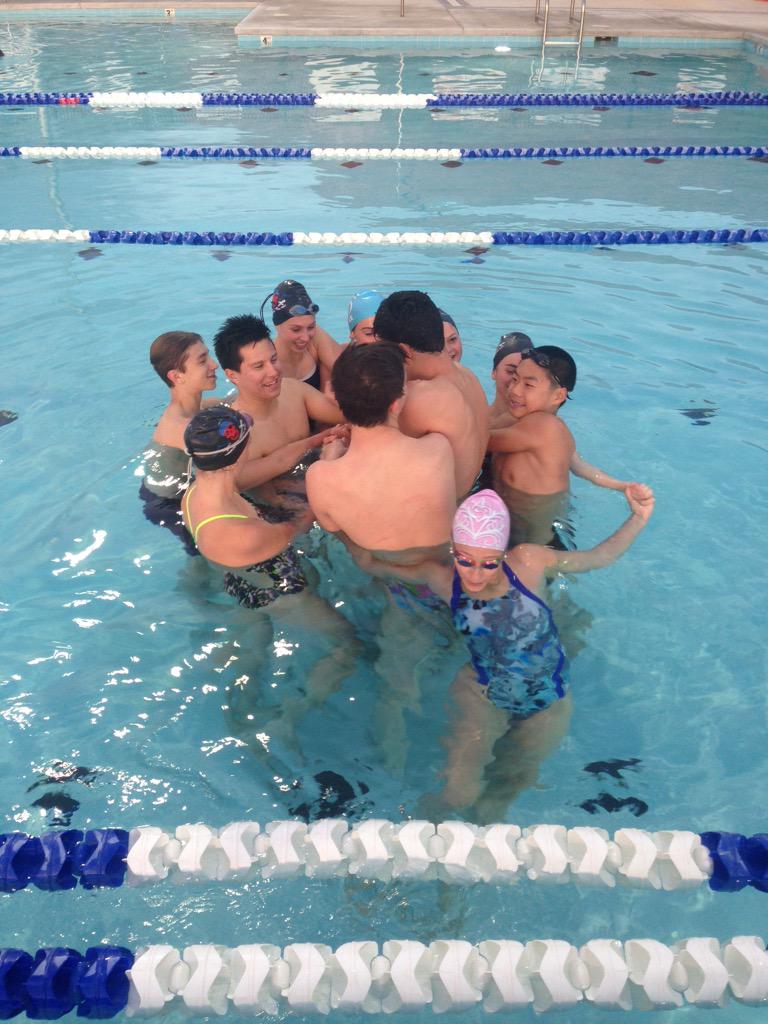 OVSwimTeam's tweet photo. Doing a human knot at the last practice of the season #funnestsport http://t.co/Iyz3KDlMkn