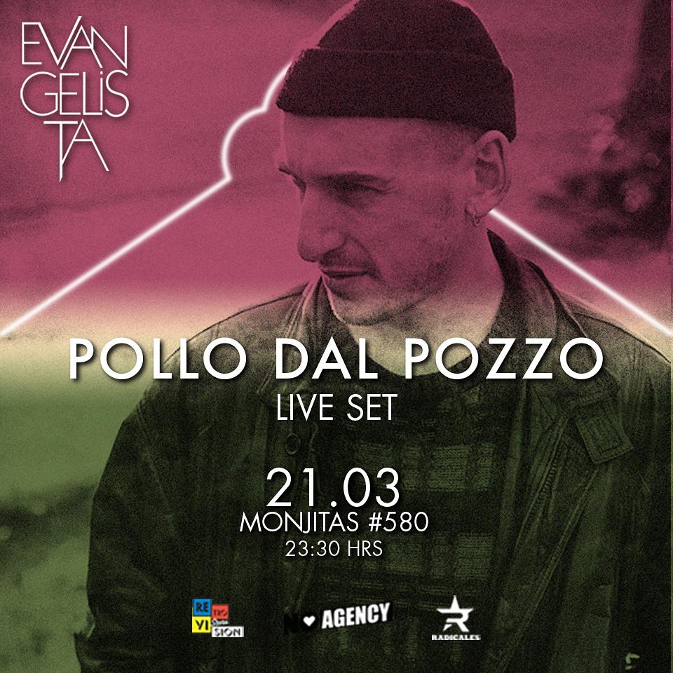 Evangelizate's tweet photo. DJ Pollo Dal Pozzo, estará creando sonidos, a partir de las 01.45am, en formato live set !!! #somosEvangelista http://t.co/6Uzi1zAqJa