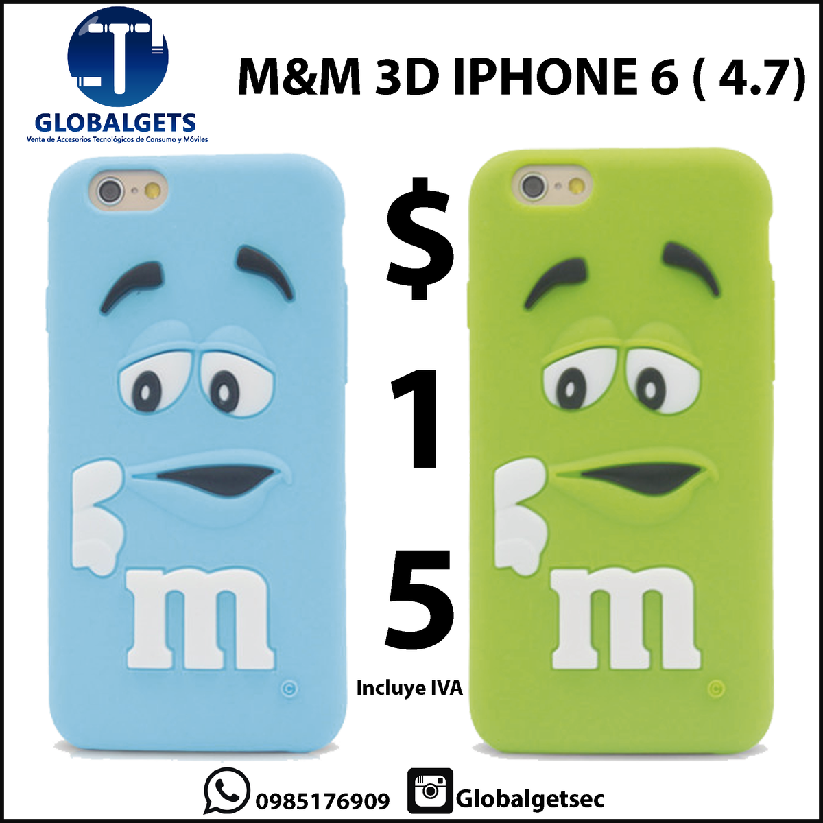 GlobalGets's tweet photo. CASE M&amp;M PARA IPHONE 6 ( 4.7) @ComercioEc @ventasenecuador @DonDatosEc http://t.co/Rct8uMmvSo