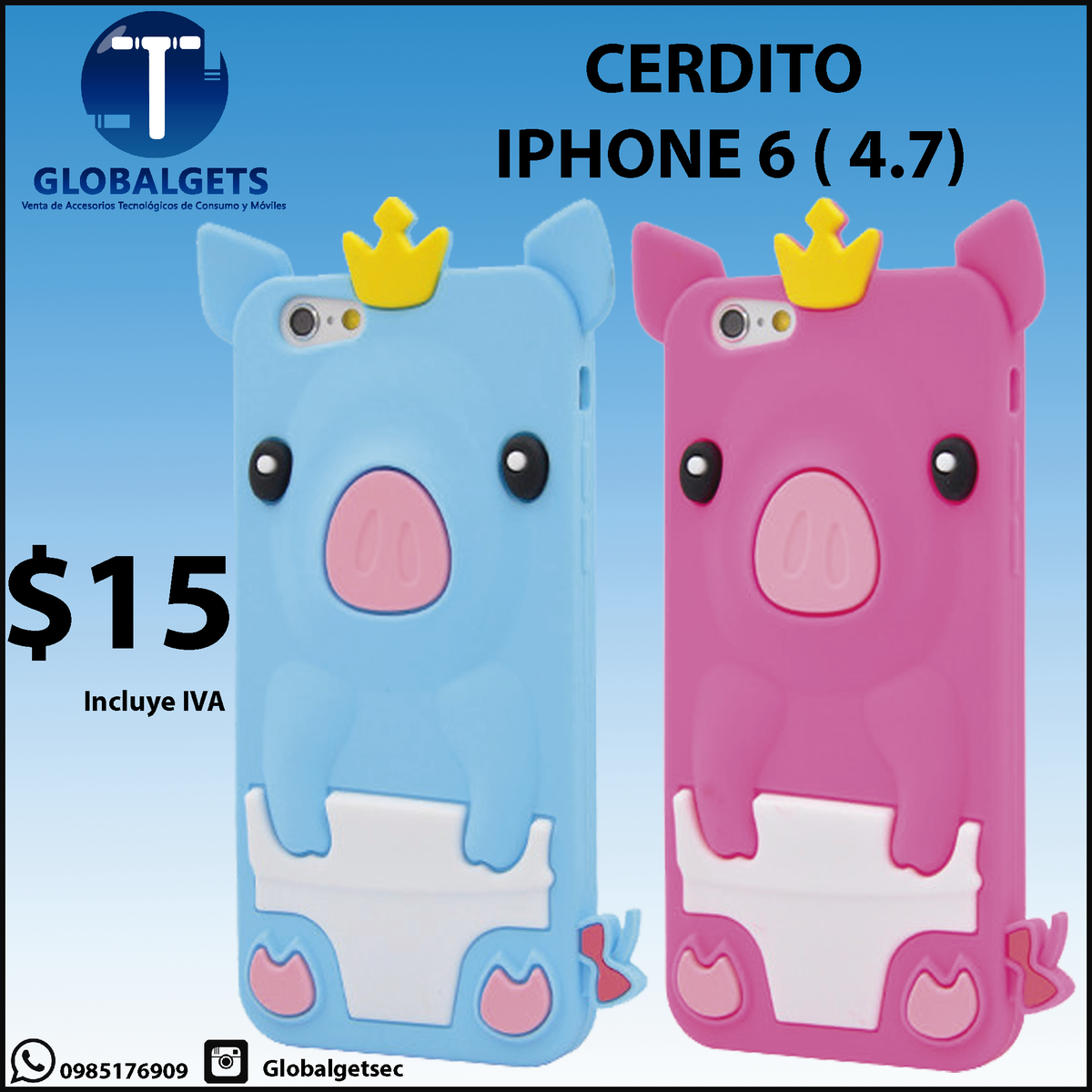 GlobalGets's tweet photo. CASE CERDITO IPHONE 6 ( 4.7) @ComercioEc @ventasenecuador @DonDatosEc http://t.co/DYh1aCJCUS