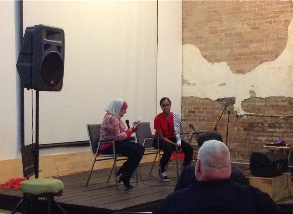 We had a great discussion w Ramah Kudaimi from US Campaign to End the Israeli Occupation &amp; the NOPSC #patoisfilmfest