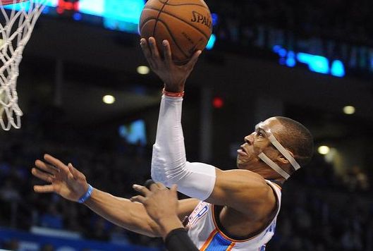 usatodaysports's tweet image. Someone sound the Russell Westbrook triple-double horn: usat.ly/1xnlawf