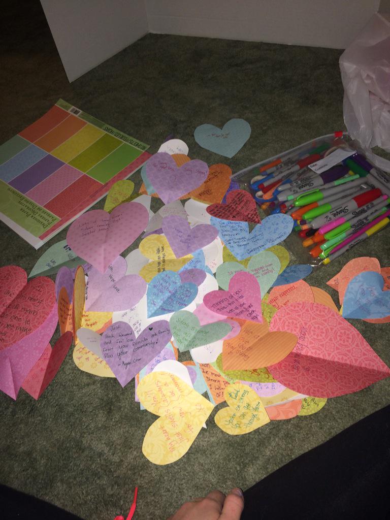KindnessSvvsd's tweet photo. An overwhelming amount of cards for the stabbing victim Michelle Wilkins! Thank you so much SC❤️❤️ #KindnessMatters http://t.co/UI01qRAK3B