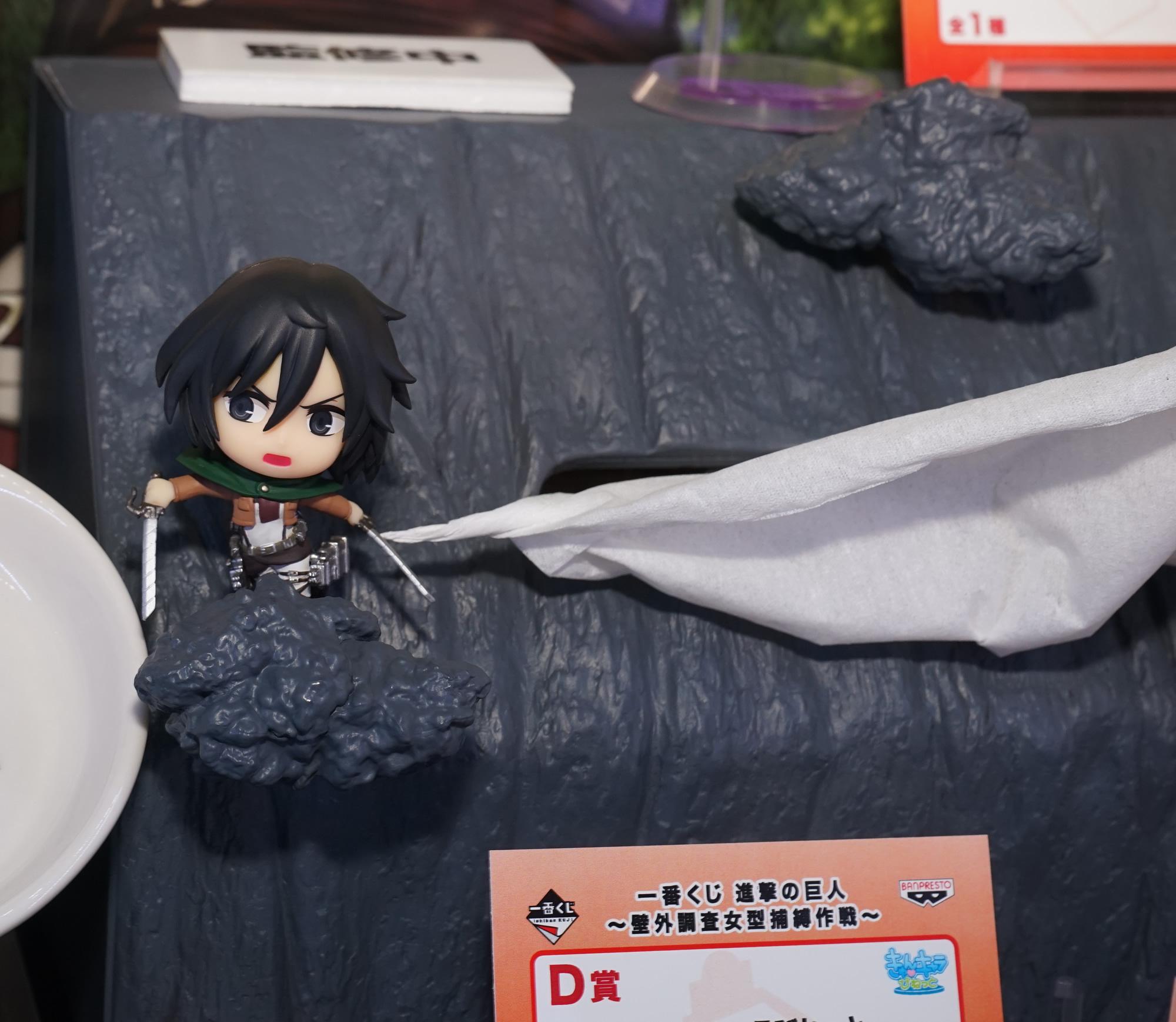 アニメガールズホビーコレクション D賞 きゅんキャラびねっとティッシュケース 一番くじ 進撃の巨人 壁外調査女型捕縛作戦 アニメジャパン Http T Co P4o9s5t3nl Twitter