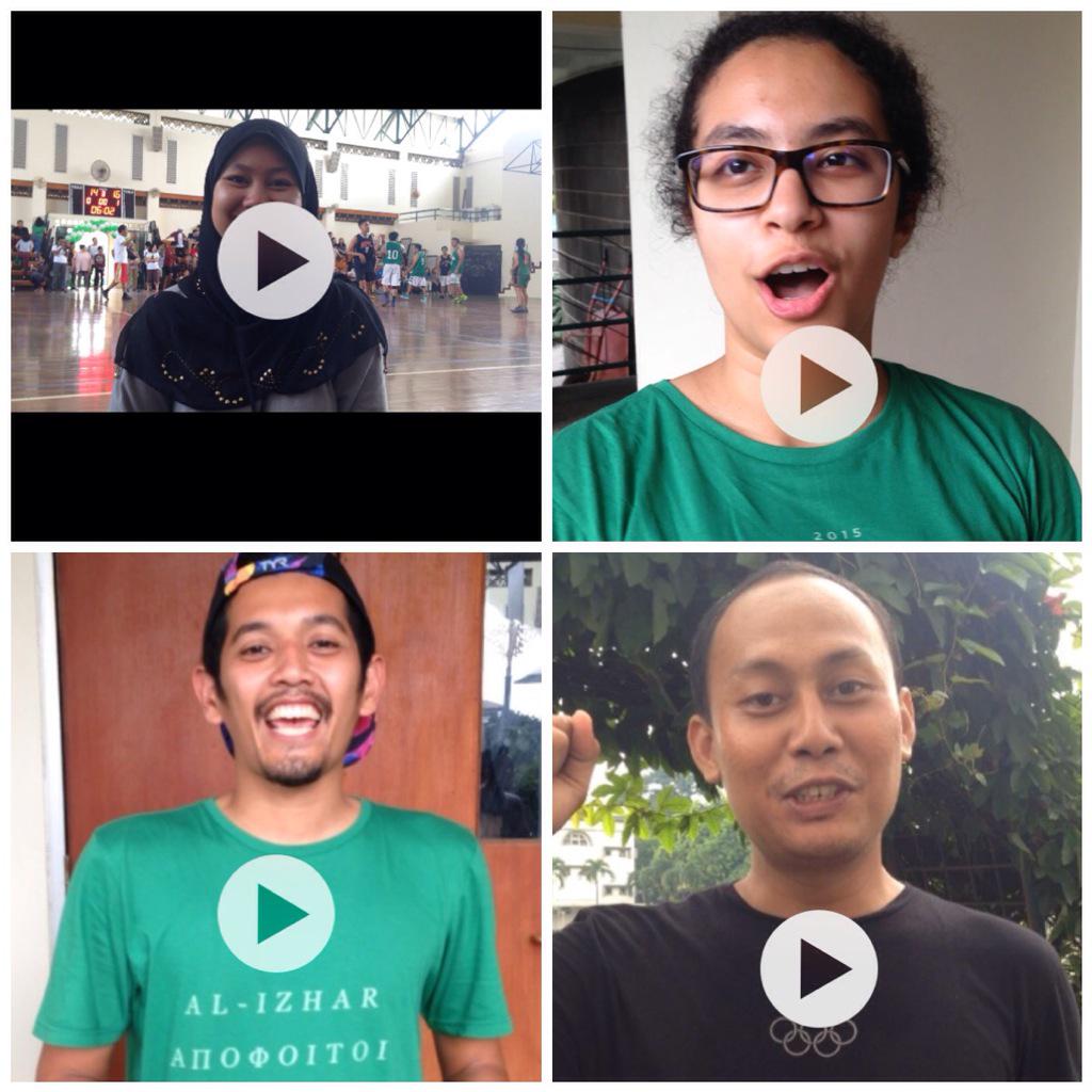 Sneak peak testimoni panitia dan peserta Al Izhar Alumnus Cup 2015 utk PhysioPro :P