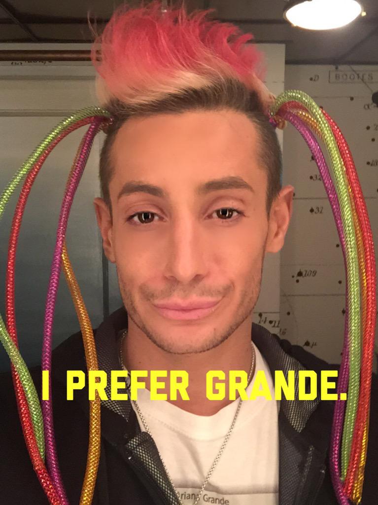 FrankieJGrande's tweet photo. EW! 💁 http://t.co/YvLs6MRtUL