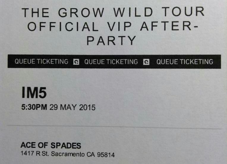 aadelaaine's tweet photo. It's nice to see my birthday on tickets like these but π΅ @IM5band @growwildtour #IM5Live #TheGrowWildTour http://t.co/mZj6nCqU1J