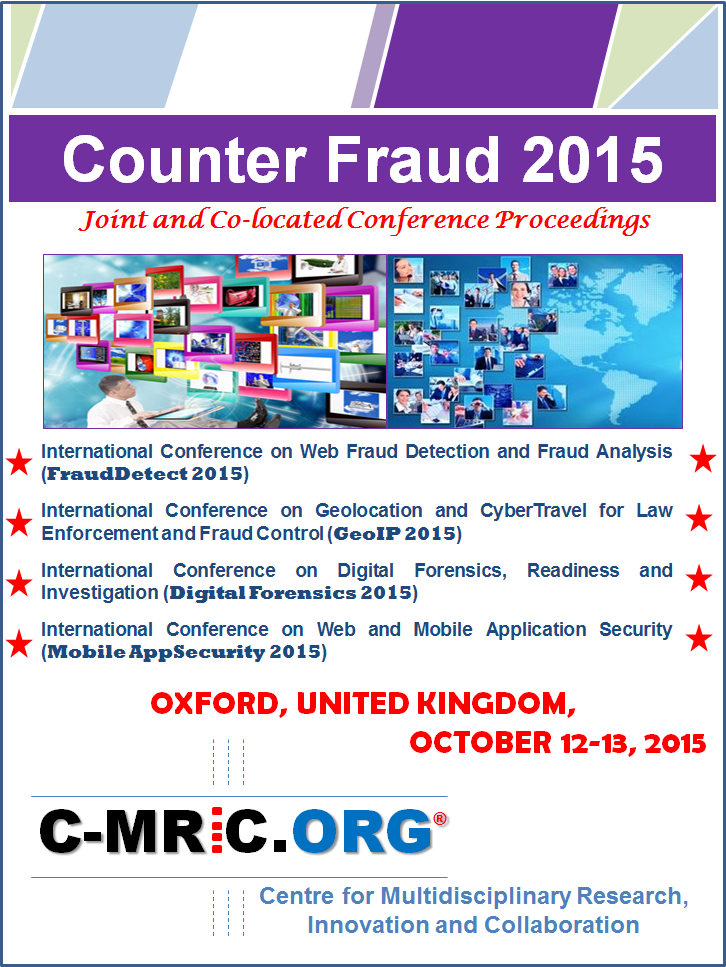 cmricorg's tweet photo. CFP deadline 6/4/15 for #CounterFraud 2015 conference #Oxford #UK #Geo-IP #MobileApp #WFD #WebFraudDetection #CyberTr http://t.co/G2e8o4EOzt