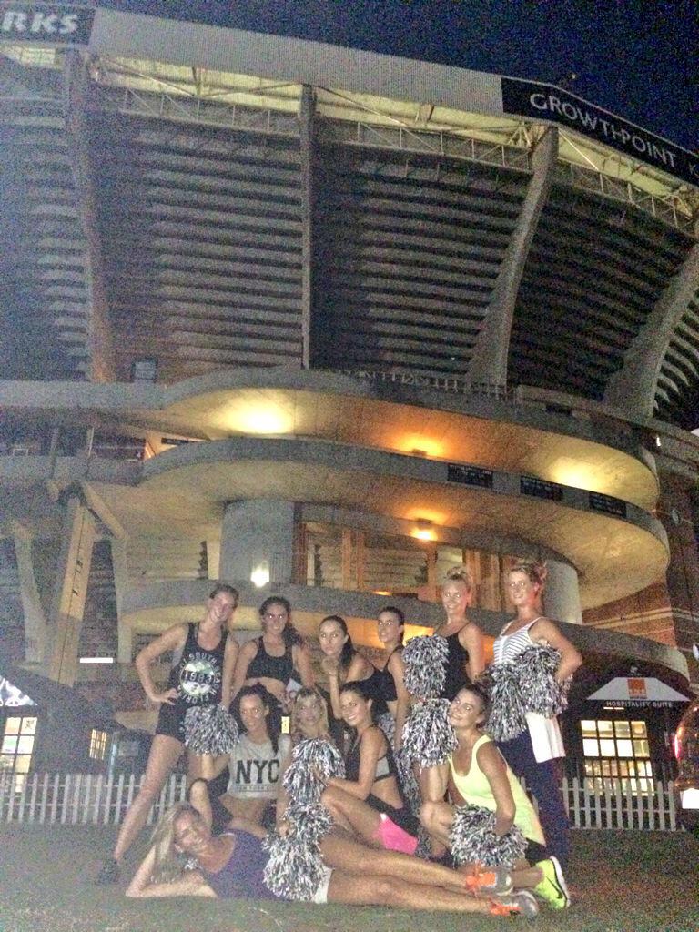 LilDanceBeast's tweet photo. @sharkettesDBN rehearsals last night !!! We going to kill it today on the field !! Go @TheSharksZA #DancerinSA #durbs http://t.co/akSQk4md7b