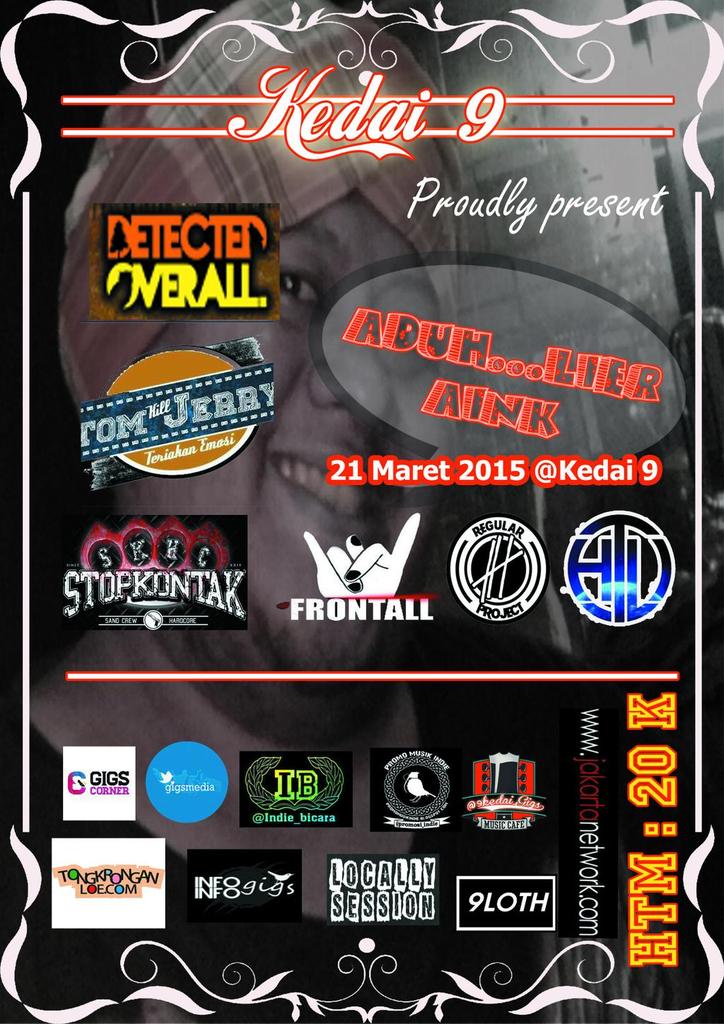DetectedOverall's tweet photo. Hei! Kita sirkus Rubah lagi jam 10 malam ini di @9Kedai_gigs ya, yg mau merch kita bisa lgsng ktemu aja.
Sikatskoooy! http://t.co/LTeC3PAqiq