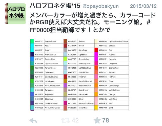 ハロプロネタ帳 こんな事呟いてたらキンブレの新作xiiiがrgbでメンバーカラー設定できるとの事で チョコレート色でもだせるようになるらしいですよ Http T Co Imzdboay Twitter