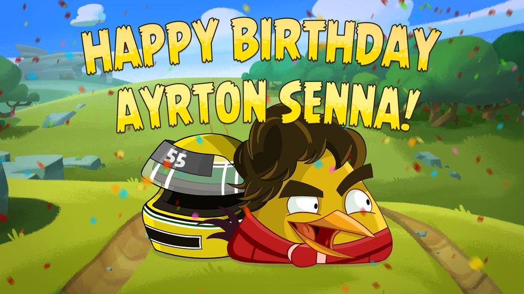 Happy Birthday Ayrton Senna! See you soon in Angry Birds Go! 